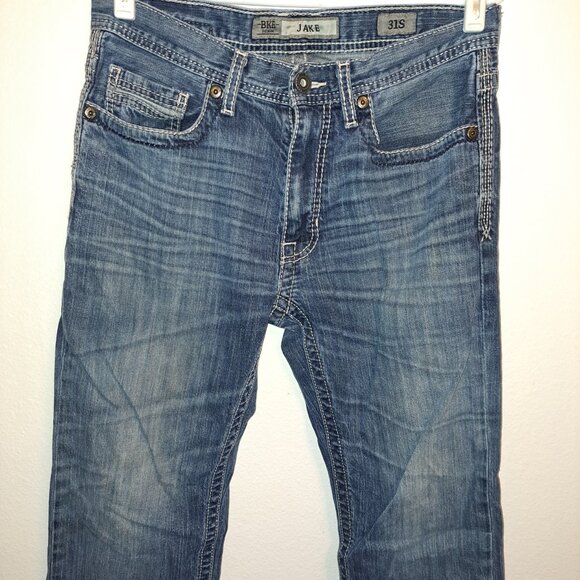 Buckle BKE Denim Jake Embroidered Pocket Jeans Mens 31S Short - Picture 6 of 11